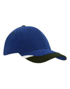 Czapka z daszkiem w kolorze niebieskim z czarnymi elementami - mod. 4125