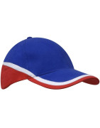 Czapka 4026 w kolorze niebieskim z czerwonymi elementami