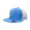 Truckers z płaskim daszkiem w kolorze błękitnym