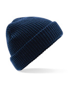 Classic Waffle Knit Beanie - B422 - French Navy