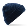 Classic Waffle Knit Beanie - B422 - French Navy
