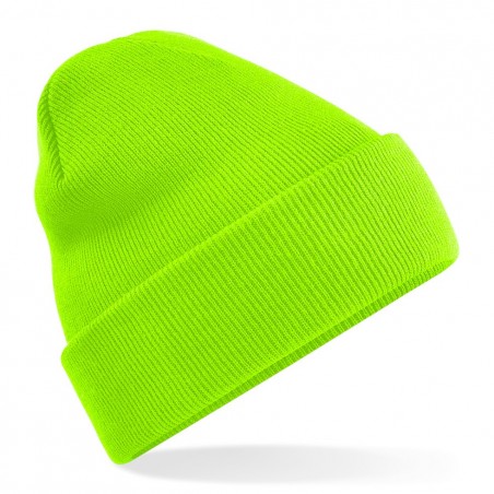 Czapka dzianinowa - B45 - Fluorescent Green