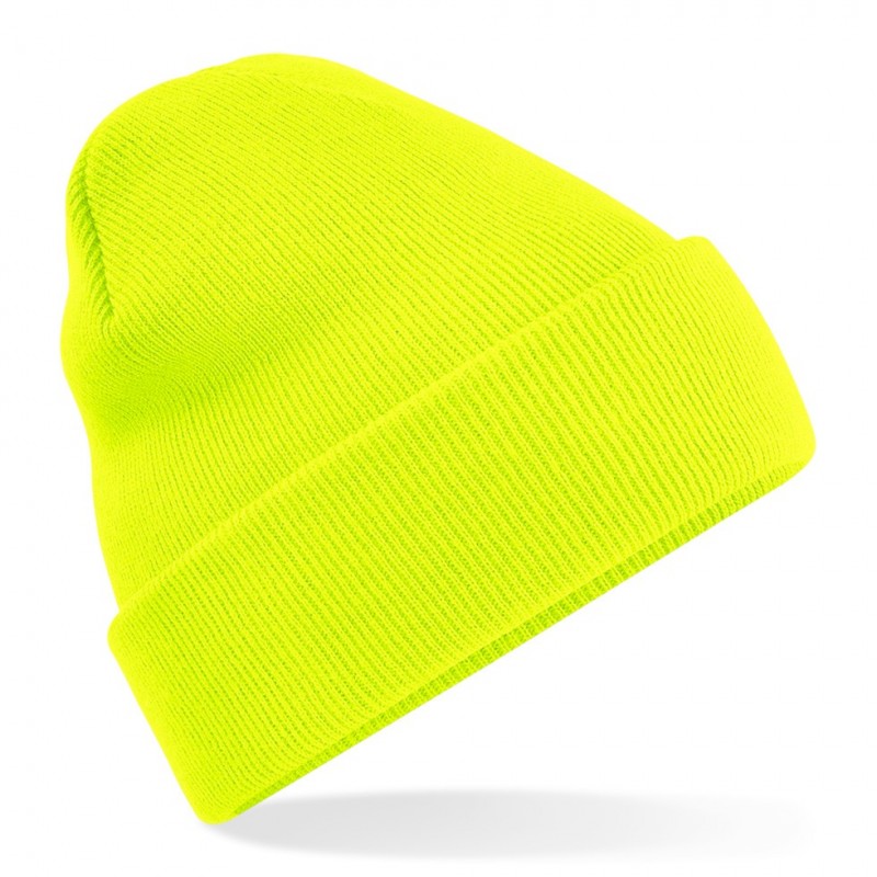 Czapka dzianinowa - B45 - Fluorescent Yellow