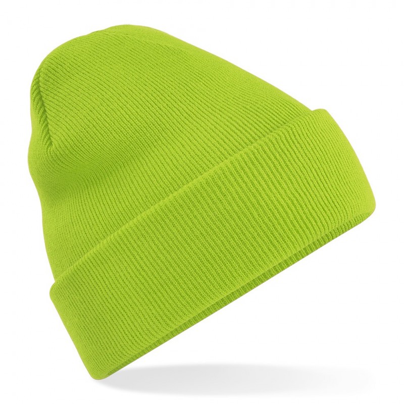 Czapka dzianinowa - B45 - Lime Green