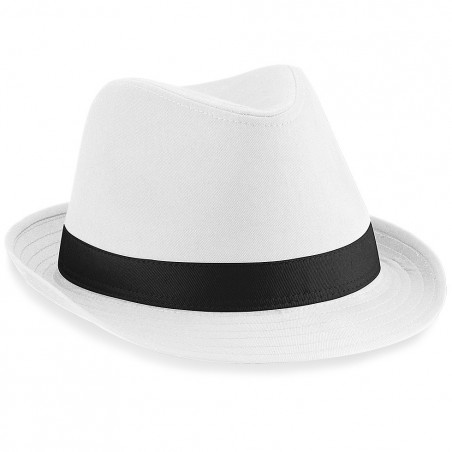 Kapelusz Fedora - B630 - White Kapelusz Fedora - B630 - White