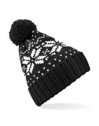Czapka Fair Isle Snowstar - B456 - Black/White