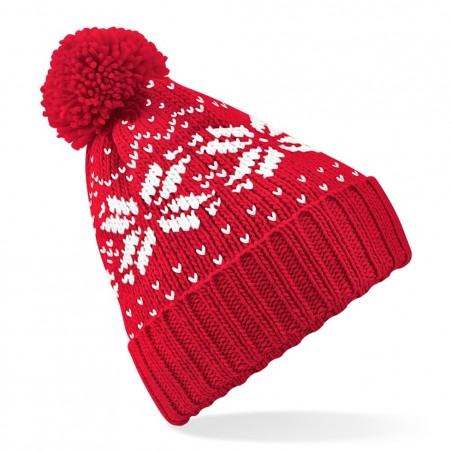 Czapka Fair Isle Snowstar - B456 - Classic Red /White Czapka Fair Isle Snowstar - B456 - Classic Red /White