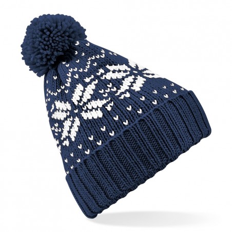 Czapka Fair Isle Snowstar - B456 - French Navy /White Czapka Fair Isle Snowstar - B456 - French Navy /White