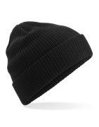 Czapka zimowa z bawełny organicznej - mod. B50- black