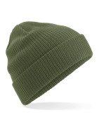 Czapka zimowa z bawełny organicznej - mod. B50- olive green