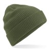 Czapka zimowa z bawełny organicznej - mod. B50- olive green