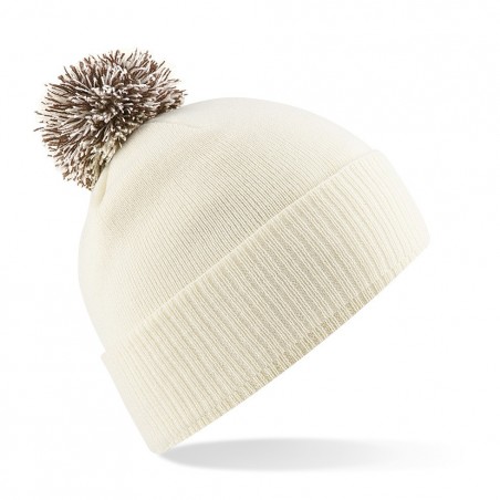 Czapka B450 - off white/mocha Czapka B450 - off white/mocha