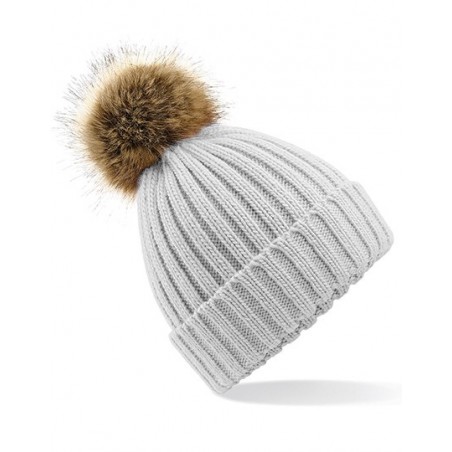 Fur Pom Pom Chunky Beanie Fur Pom Pom Chunky Beanie