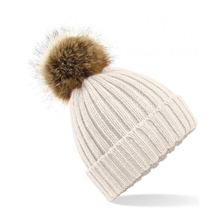 Fur Pom Pom Chunky Beanie Fur Pom Pom Chunky Beanie