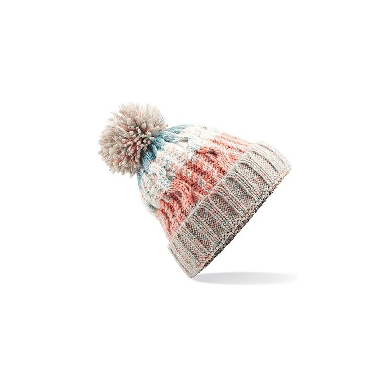 Corkscrew Pom Pom Beanie