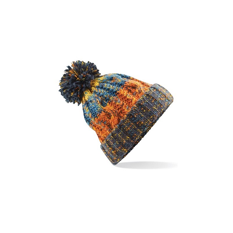Corkscrew Pom Pom Beanie