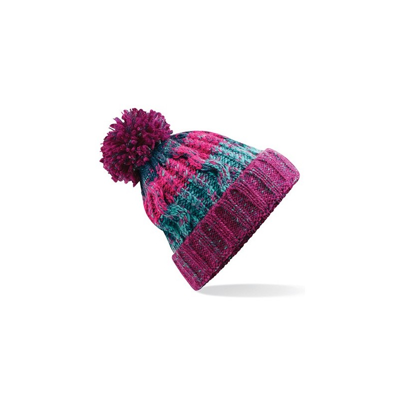 Corkscrew Pom Pom Beanie