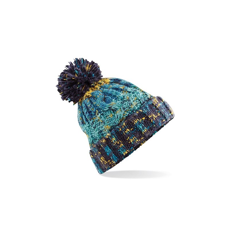 Corkscrew Pom Pom Beanie