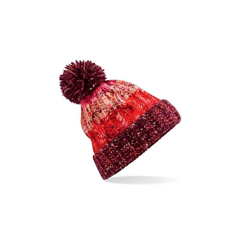 Corkscrew Pom Pom Beanie