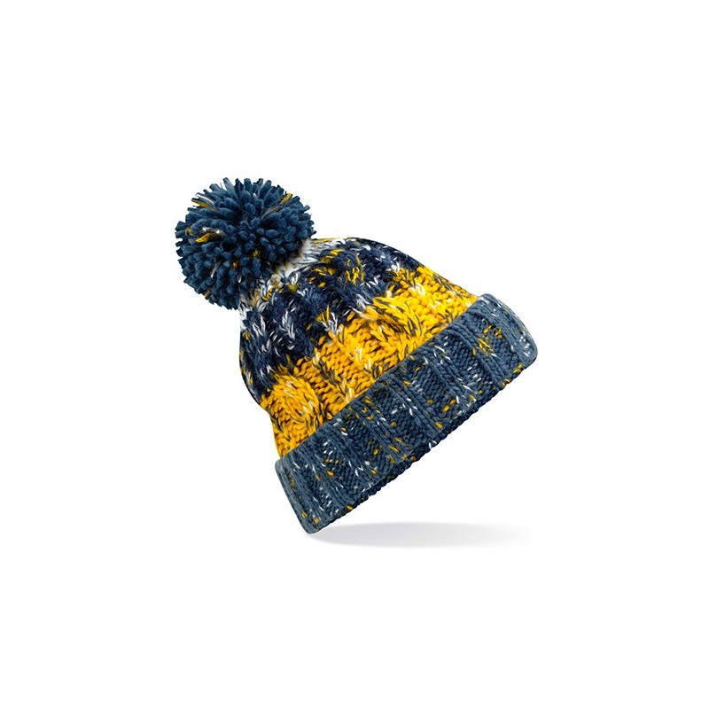 Corkscrew Pom Pom Beanie