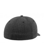 Czapka typu Full Cap model 6277FM - szara, czarny spód daszka